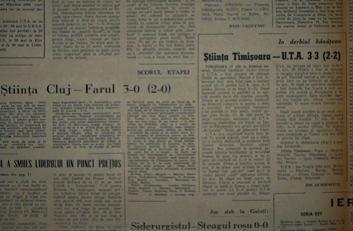 57 de ani de la meciul care a declanșat ura între Arad și Timișoara: „La final a fost măcel! Galeriile s-au înfrățit și s-au bătut cu Miliția!”