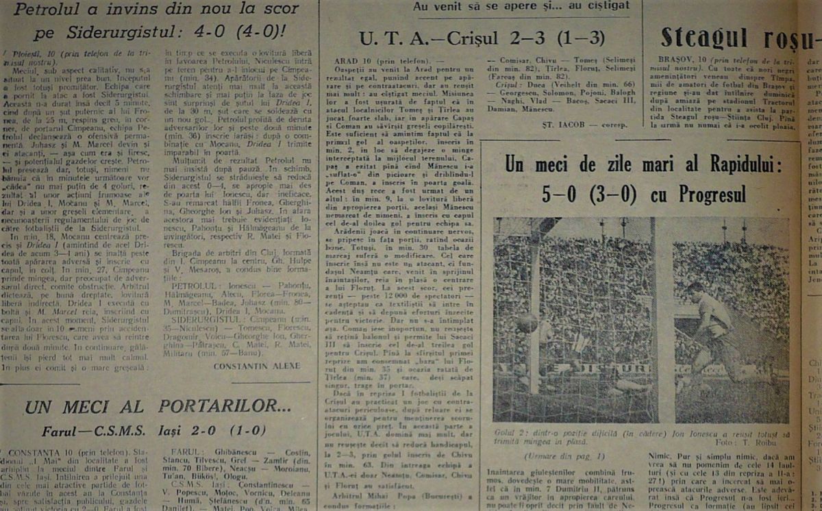 57 de ani de la meciul care a declanșat ura între Arad și Timișoara: „La final a fost măcel! Galeriile s-au înfrățit și s-au bătut cu Miliția!”