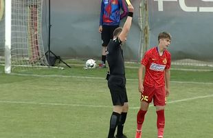 Un jucător de la FCSB 2, apostrofat de arbitru în barajul cu CS Afumați: „De ce faci d-astea?”