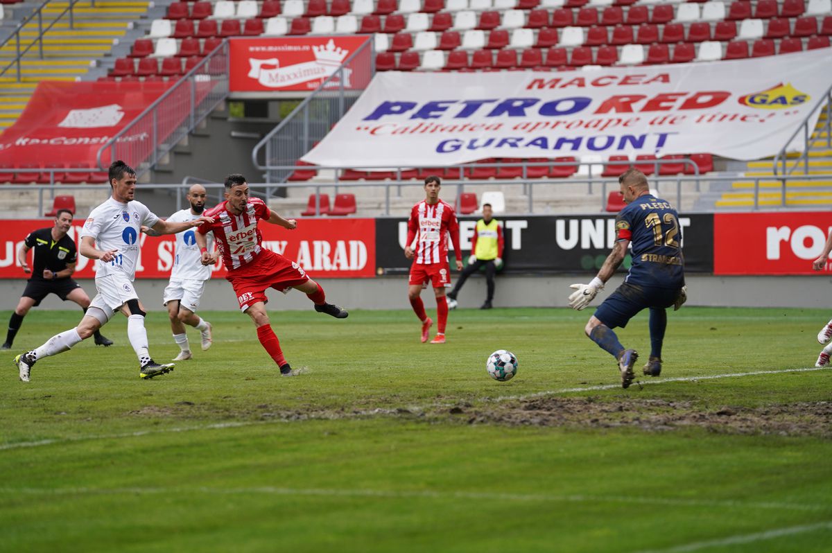 UTA  - Gaz Metan Mediaș 1-0 » Arădenii au scăpat de grijile retrogradării! Clasamentul actualizat