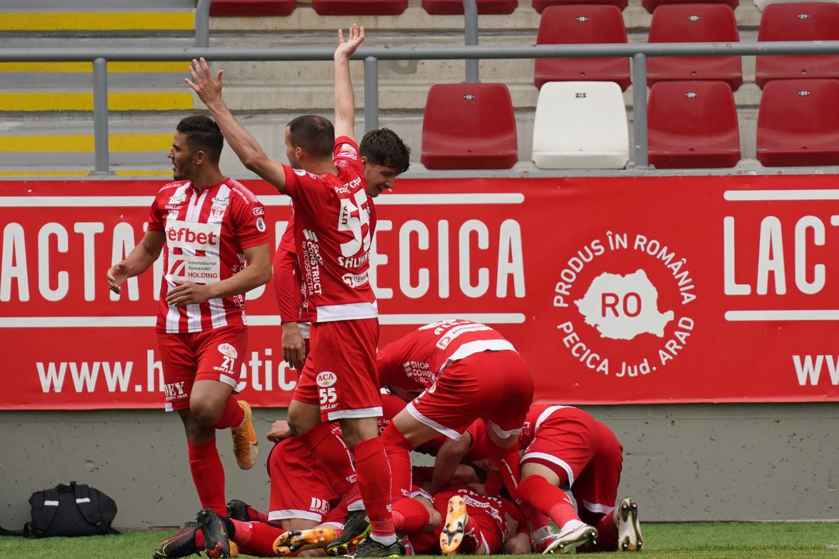UTA  - Gaz Metan Mediaș 1-0 » Arădenii au scăpat de grijile retrogradării! Clasamentul actualizat