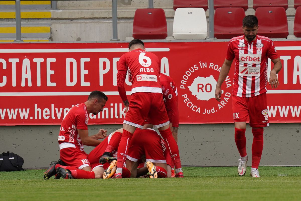 UTA  - Gaz Metan Mediaș 1-0 » Arădenii au scăpat de grijile retrogradării! Clasamentul actualizat