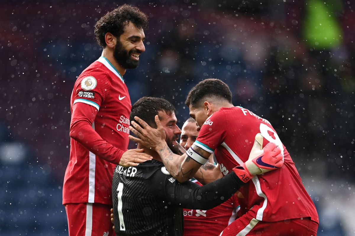 Alisson, gol în West Brom - Liverpool