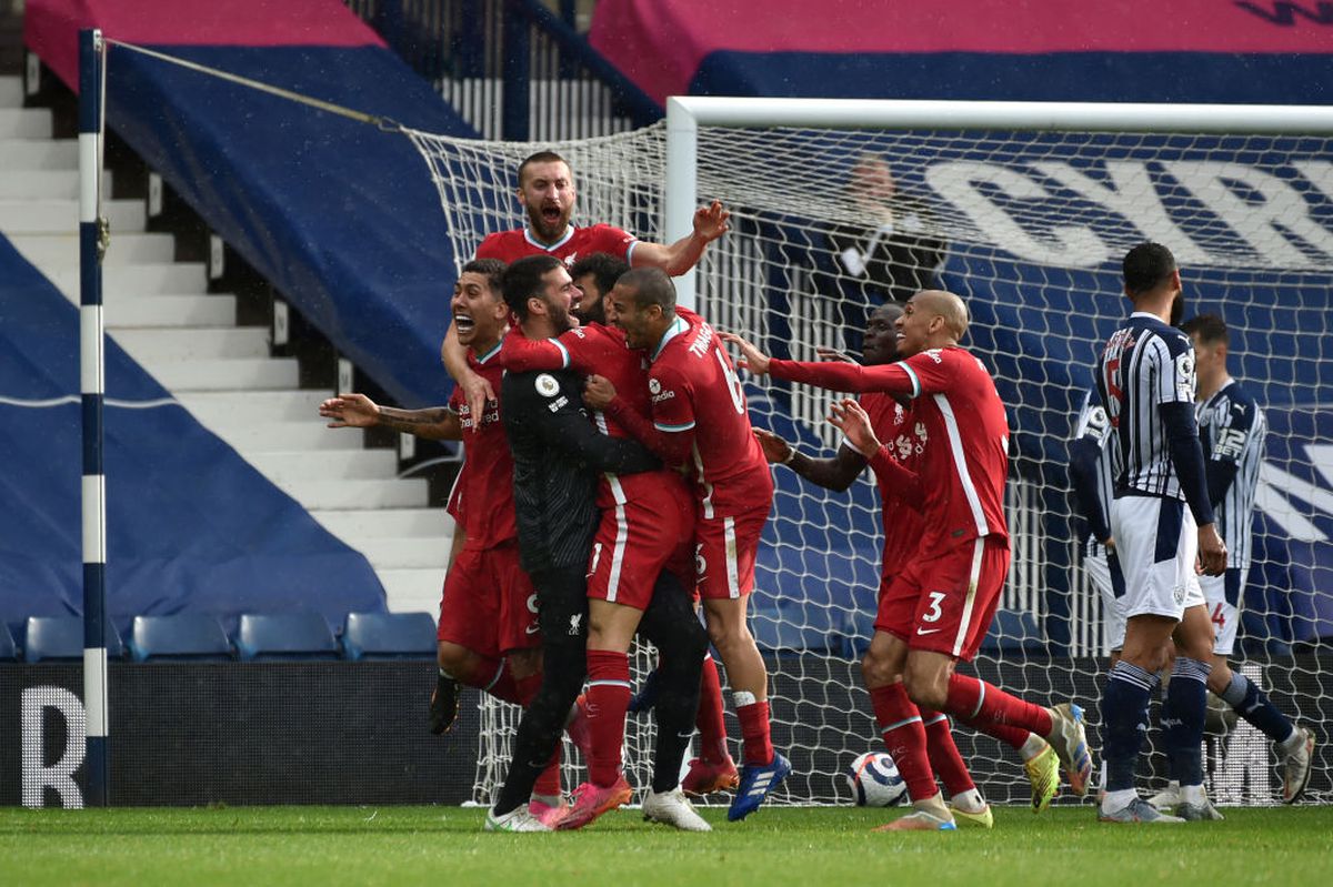 Alisson, gol în West Brom - Liverpool