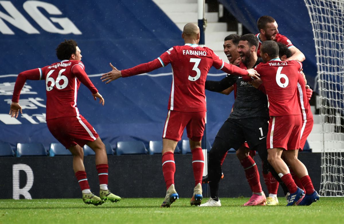 Alisson, gol în West Brom - Liverpool