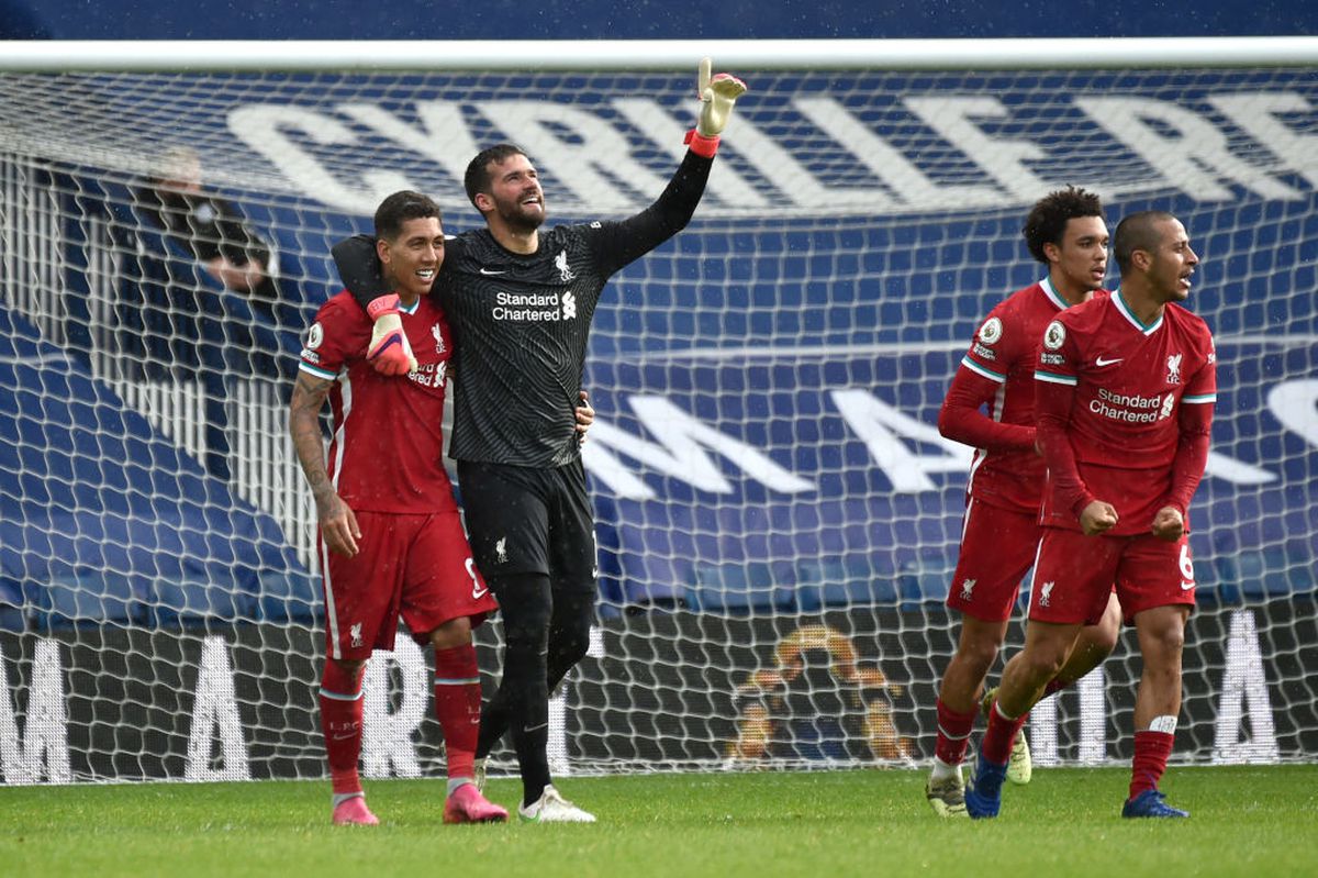 Alisson, gol în West Brom - Liverpool