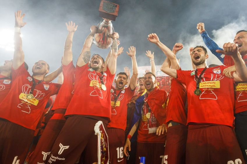 „Feroviarii” au câștigat al cincilea titlu la rând / Sursă foto: Facebook@ CFR Cluj