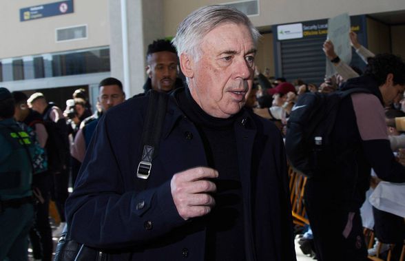 Ancelotti s-a enervat cum a ajuns în Anglia » Real Madrid, blocată 40 de minute la aeroport