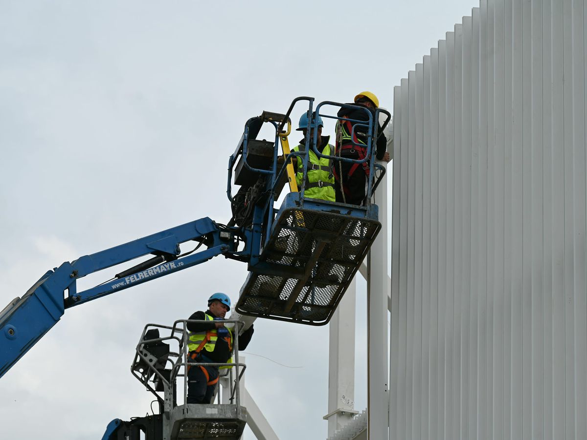 Noi imagini cu investiția de 10 milioane din București: „Zilele acestea se montează ultimele elemente ale structurii arhitecturale”