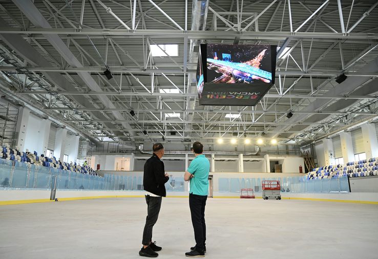 Așa arată acum lucrările la  Berceni Arena, noul patinoar din București,