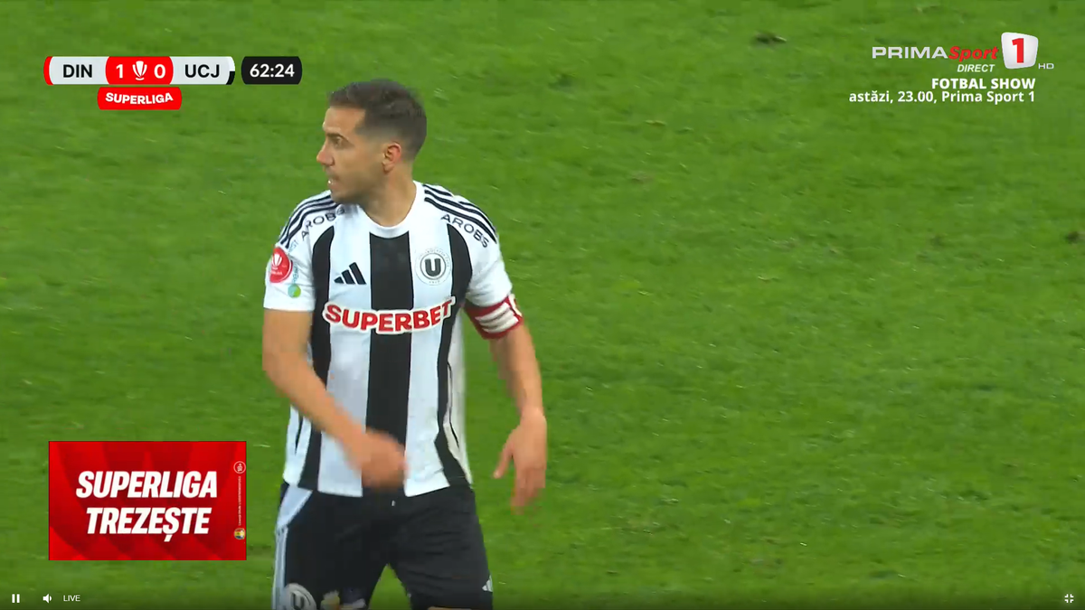 Alex Chipciu, eliminat în Dinamo - U Cluj