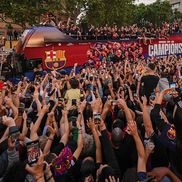 Imaginile de la petrecerea de titlu a celor de la FC Barcelona / FOTO: GettyImages