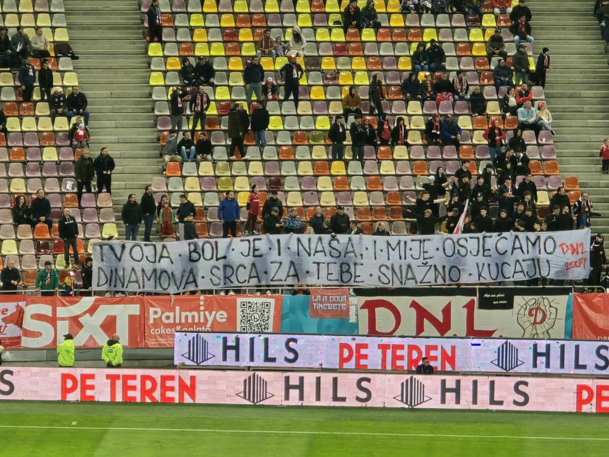 Fanii lui Dinamo, mesaj special pentru Zeljko Kopic » Ce au adus pe Arena Națională