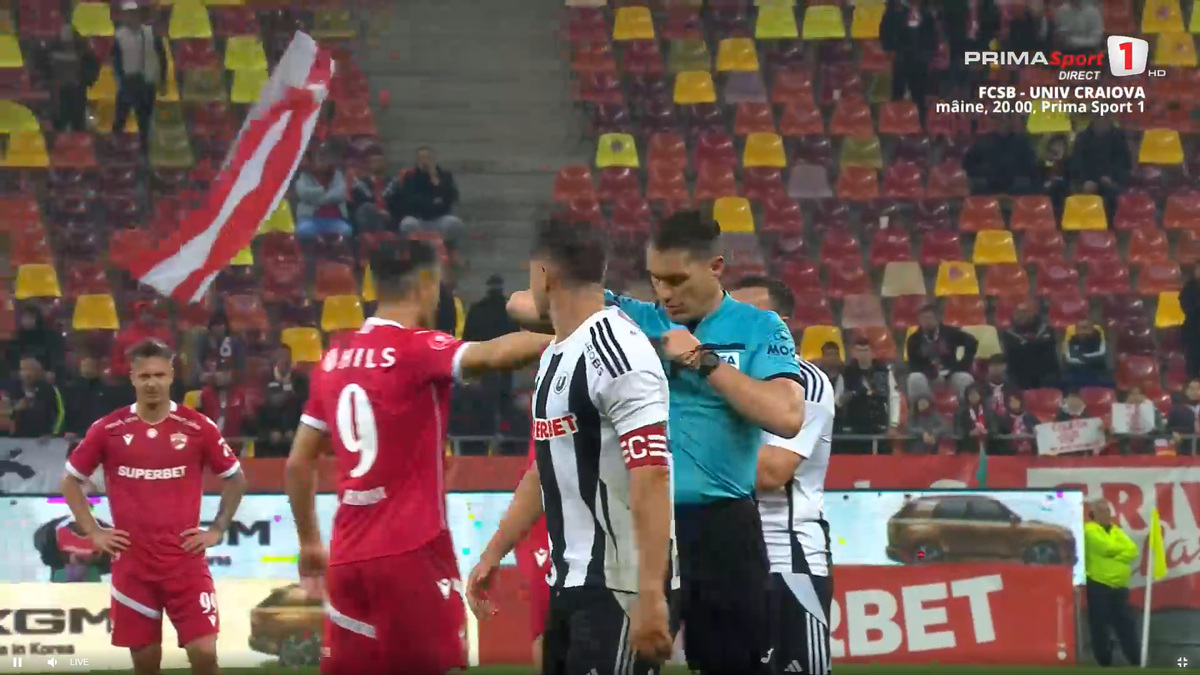 Alex Chipciu, gesturi uluitoare în Dinamo - U Cluj » S-a tăvălit în fața lui Istvan Kovacs, apoi a fost eliminat