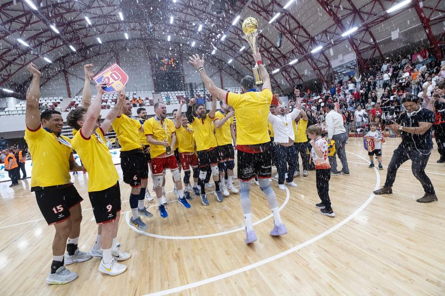 CS Dinamo București a câștigat al 20-lea titlu național la volei masculin