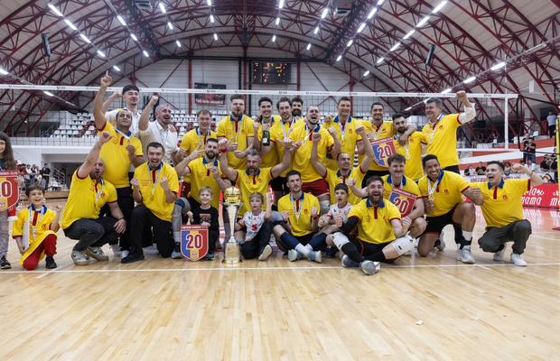 CS Dinamo București a câștigat al 20-lea titlu național la volei masculin