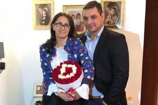 Ionel Ganea alături de fosta sa soție, Dana // Sursă foto: Facebook @George Ganea