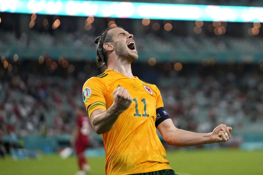Gareth Bale, euforic după Turcia - Țara Galilor // foto: Guliver/gettyimages