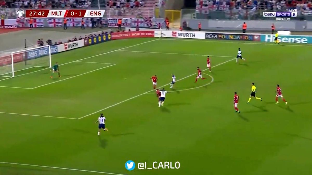 Golul marcat de Trent Alexander-Arnold în Malta - Anglia