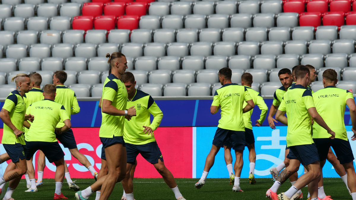 Antrenament Ucraina înaintea meciului cu România (Euro 2024)