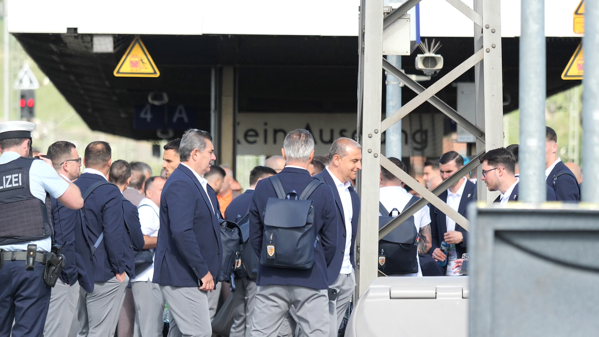 Plecarea echipei nationale Wurzburg - Munchen