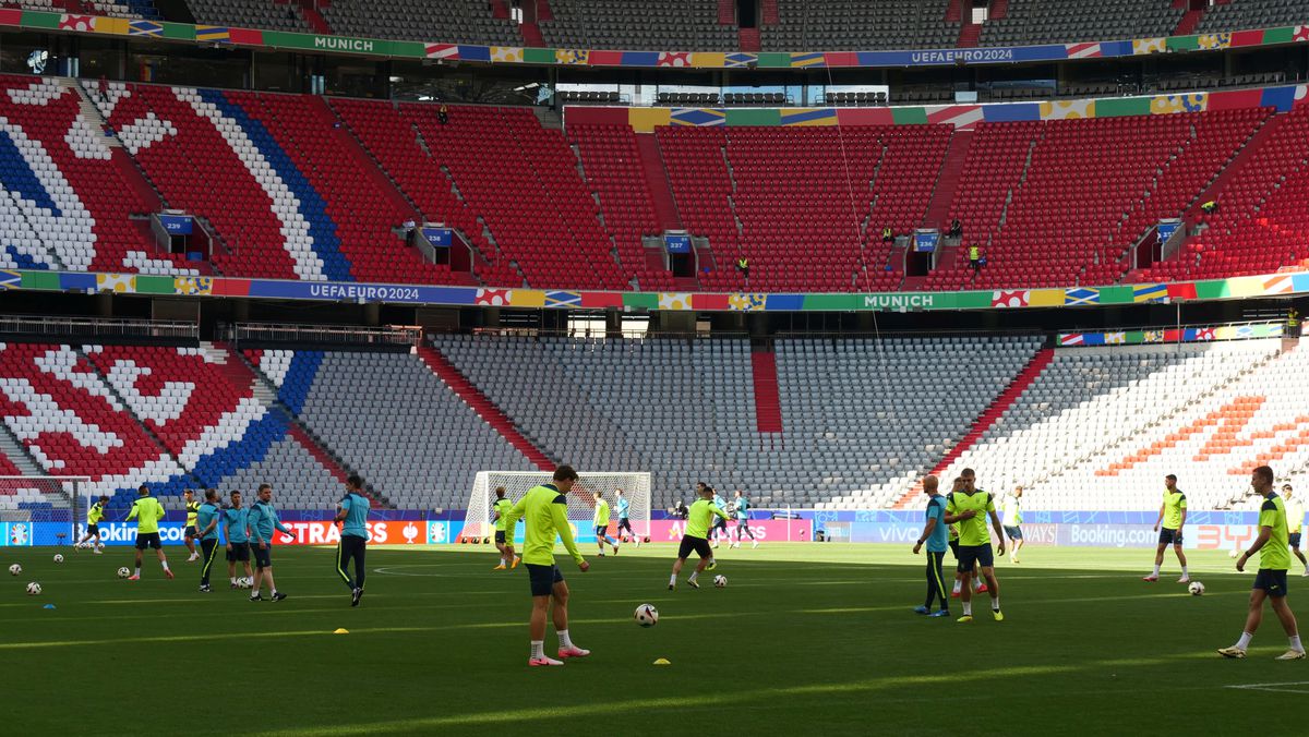 Antrenament Ucraina înaintea meciului cu România (Euro 2024)