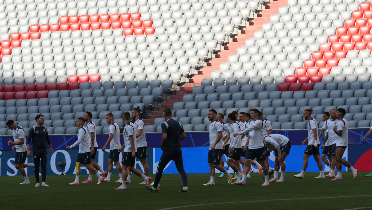 Antrenamentul echipei naționale înaintea meciului cu Ucraina, de la Euro 2024