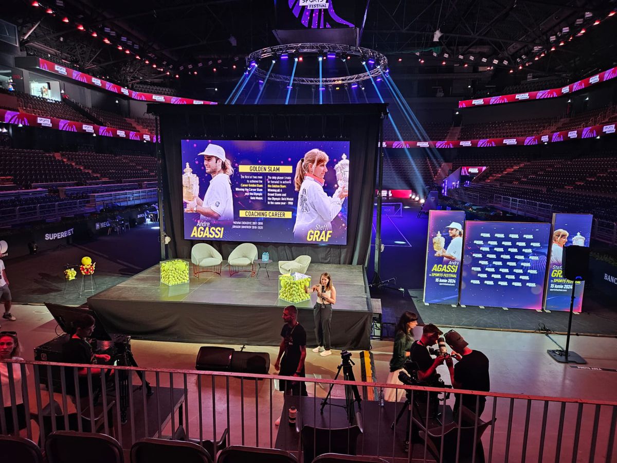 Îndemnul emoționant al lui Andre Agassi pentru părinți pe scena Sports Festival din Cluj + Cum a început povestea de dragoste cu Steffi Graf: „De la insistența mea”