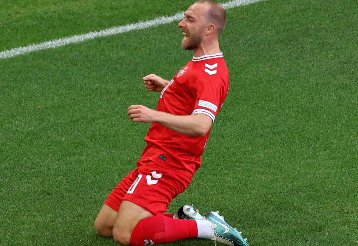 1.100 zile mai târziu » Christian Eriksen a revenit cu gol la Campionatul European