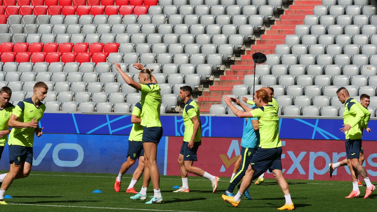 Antrenament Ucraina înaintea meciului cu România (Euro 2024)