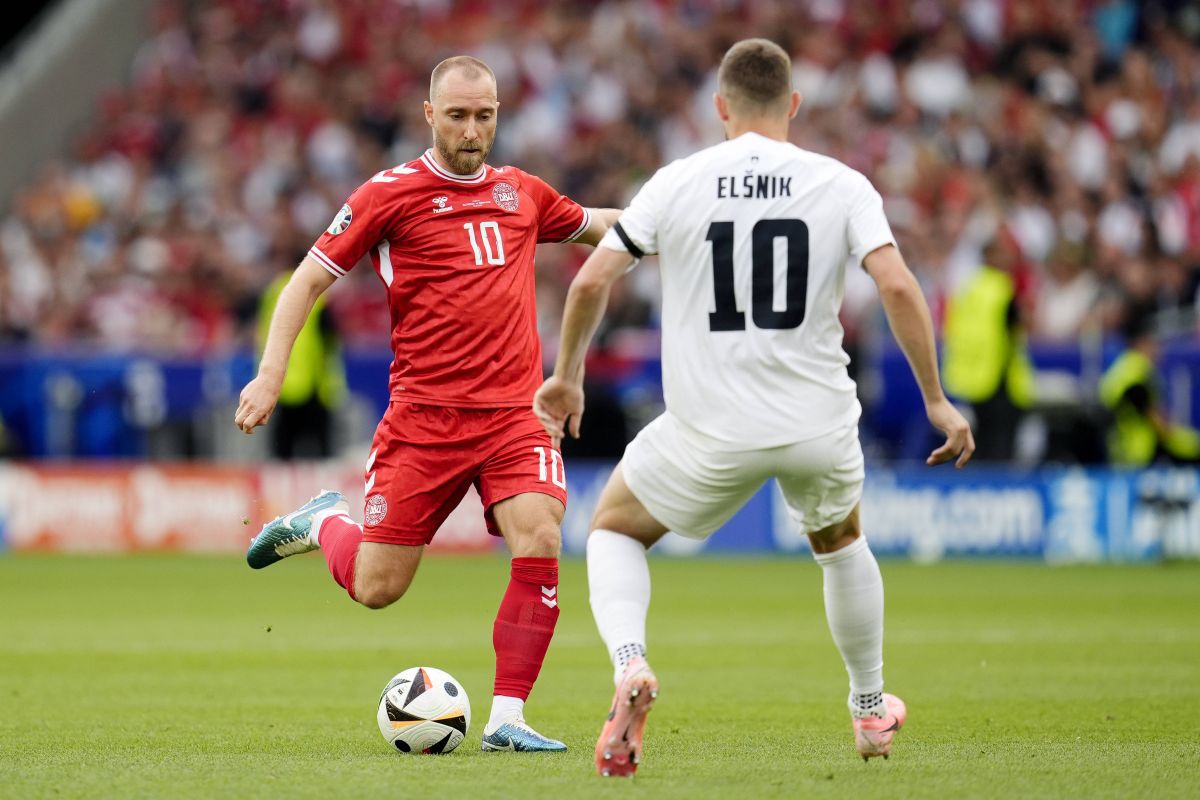 Slovenia - Danemarca, în Grupa C de la EURO 2024: cele mai spectaculoase imagini