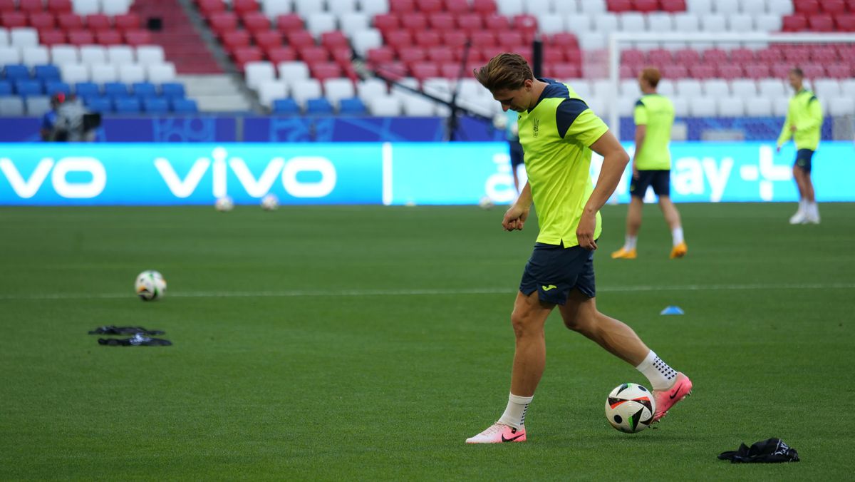 Antrenament Ucraina înaintea meciului cu România (Euro 2024)