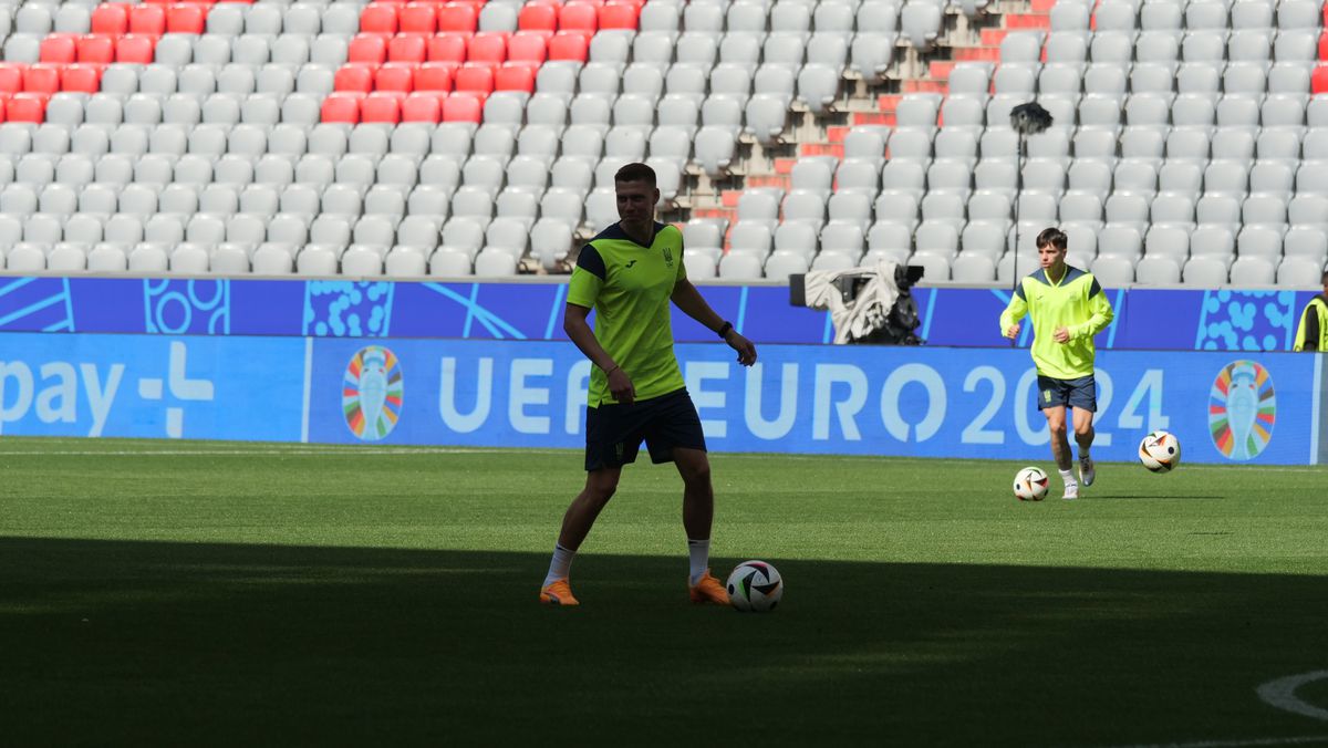 Antrenament Ucraina înaintea meciului cu România (Euro 2024)