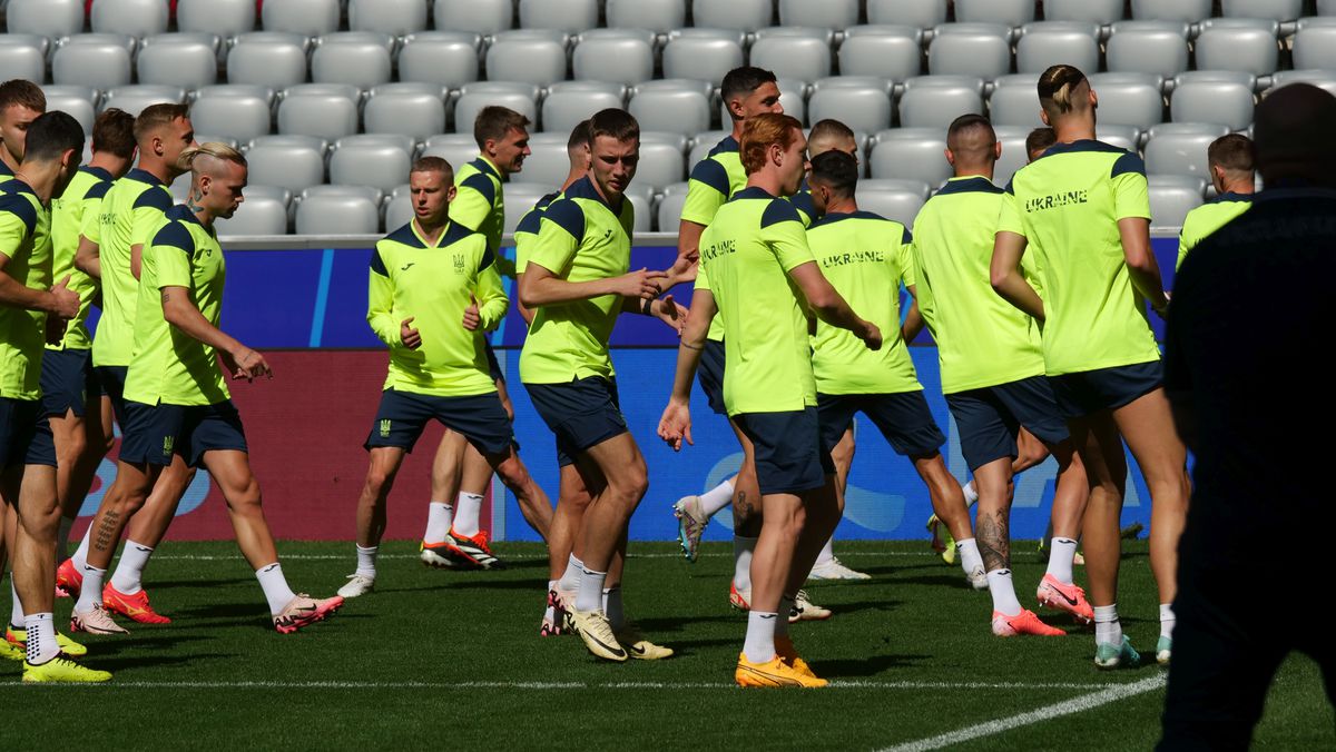 Antrenament Ucraina înaintea meciului cu România (Euro 2024)