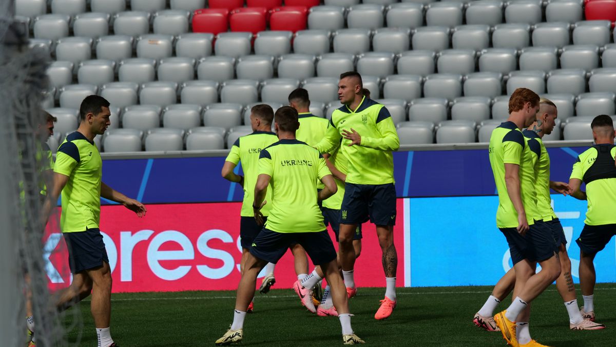 Antrenament Ucraina înaintea meciului cu România (Euro 2024)