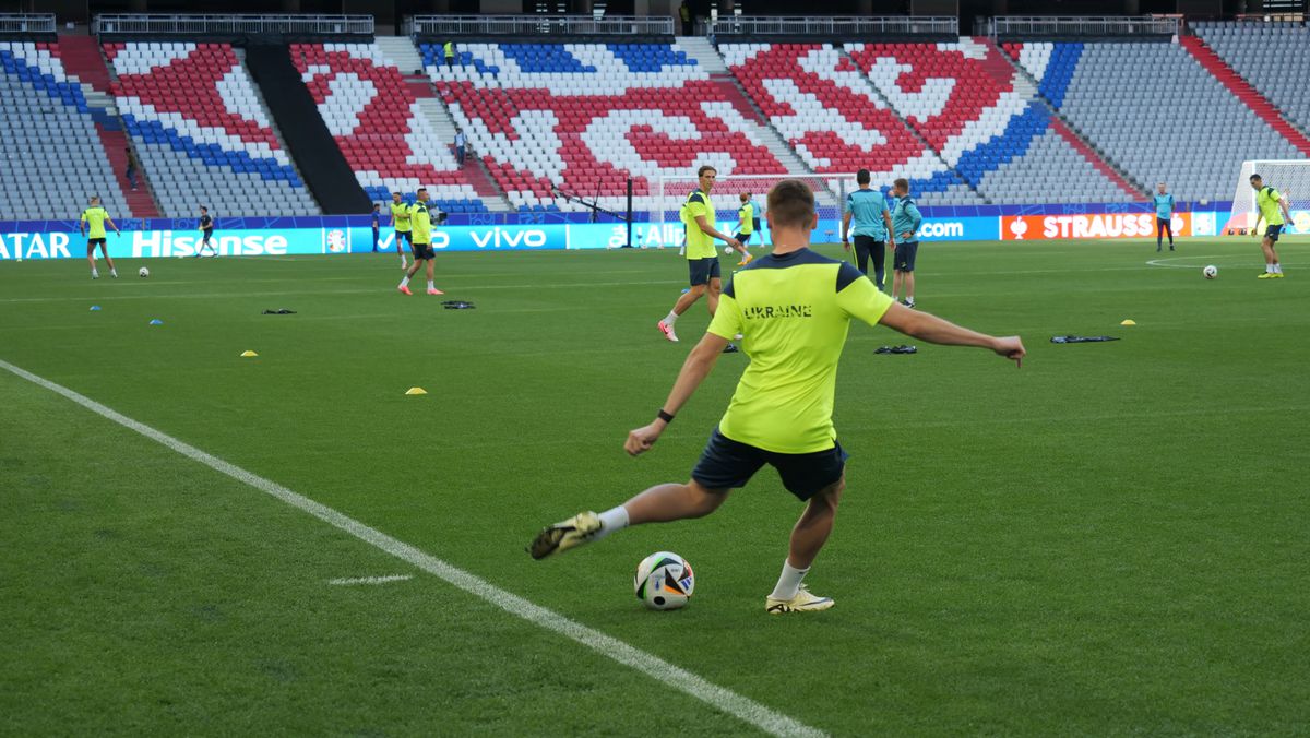 Antrenament Ucraina înaintea meciului cu România (Euro 2024)