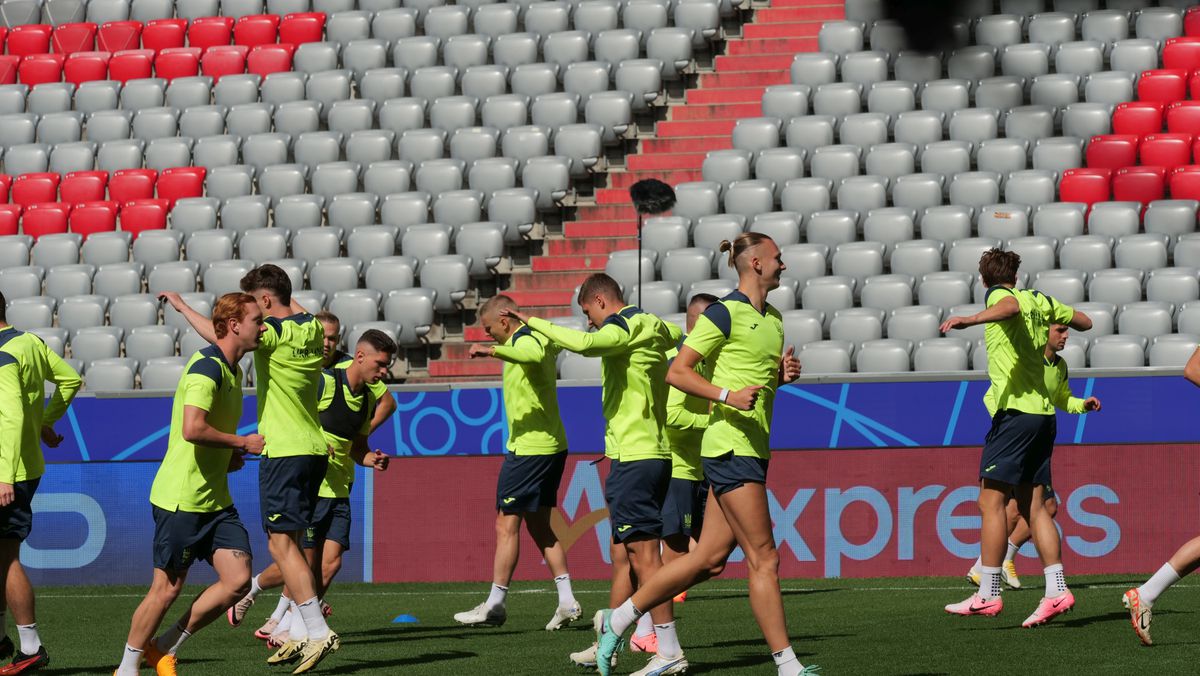 Antrenament Ucraina înaintea meciului cu România (Euro 2024)