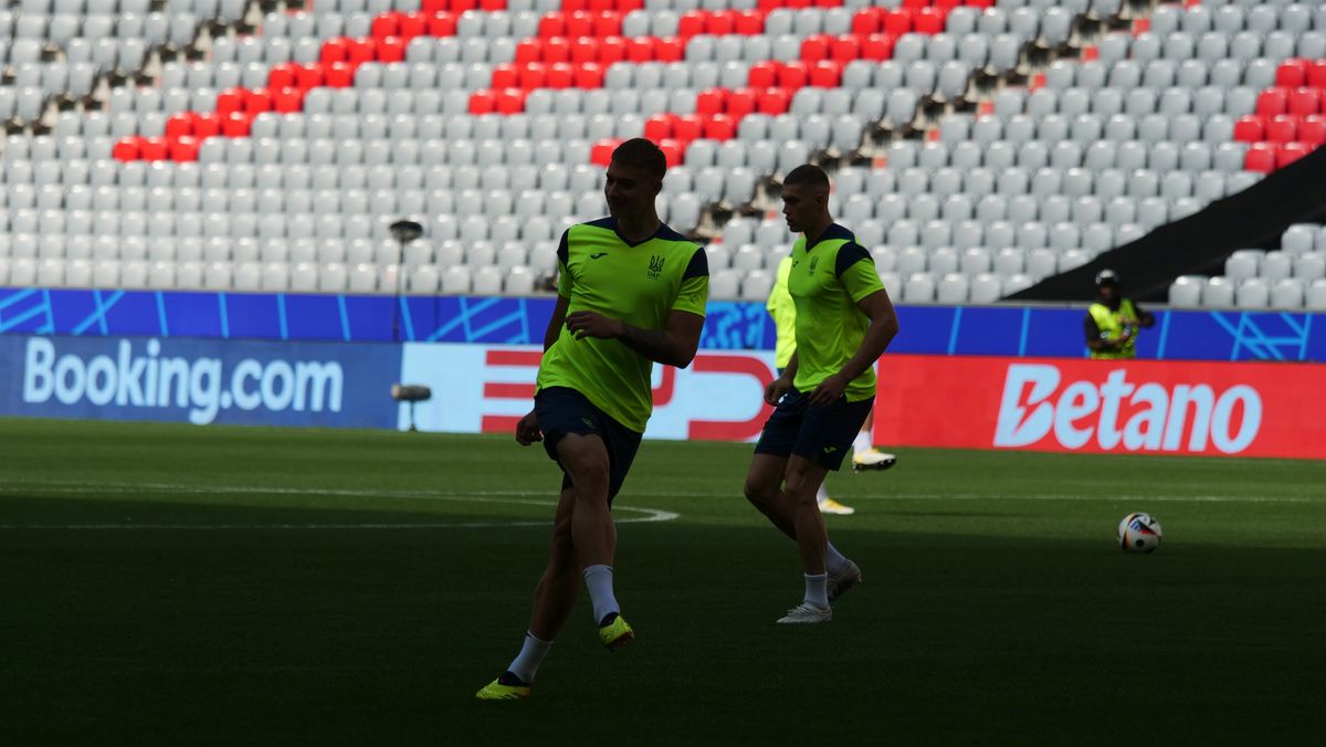 Antrenament Ucraina înaintea meciului cu România (Euro 2024)