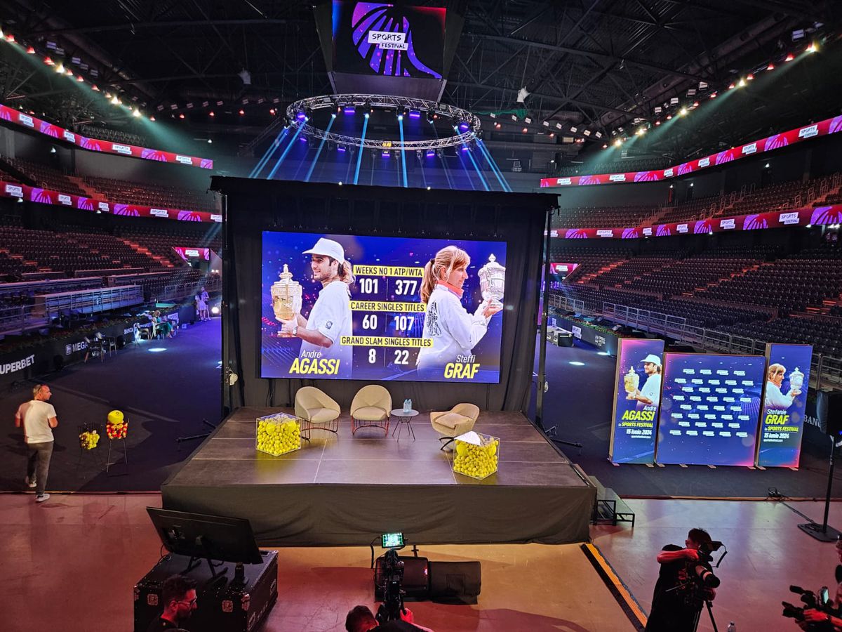 Îndemnul emoționant al lui Andre Agassi pentru părinți pe scena Sports Festival din Cluj + Cum a început povestea de dragoste cu Steffi Graf: „De la insistența mea”