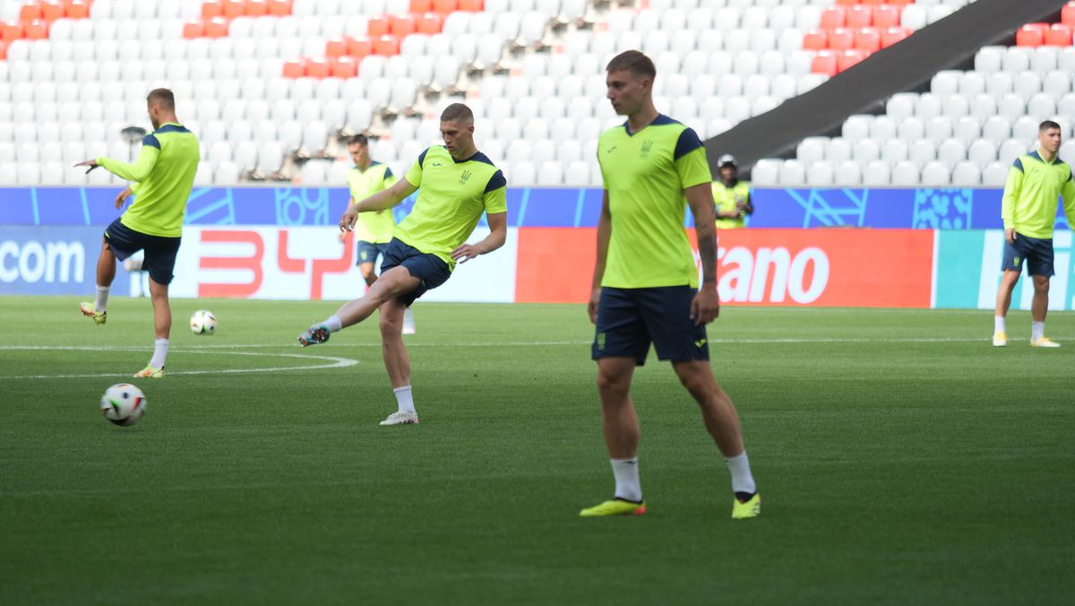 Antrenament Ucraina înaintea meciului cu România (Euro 2024)