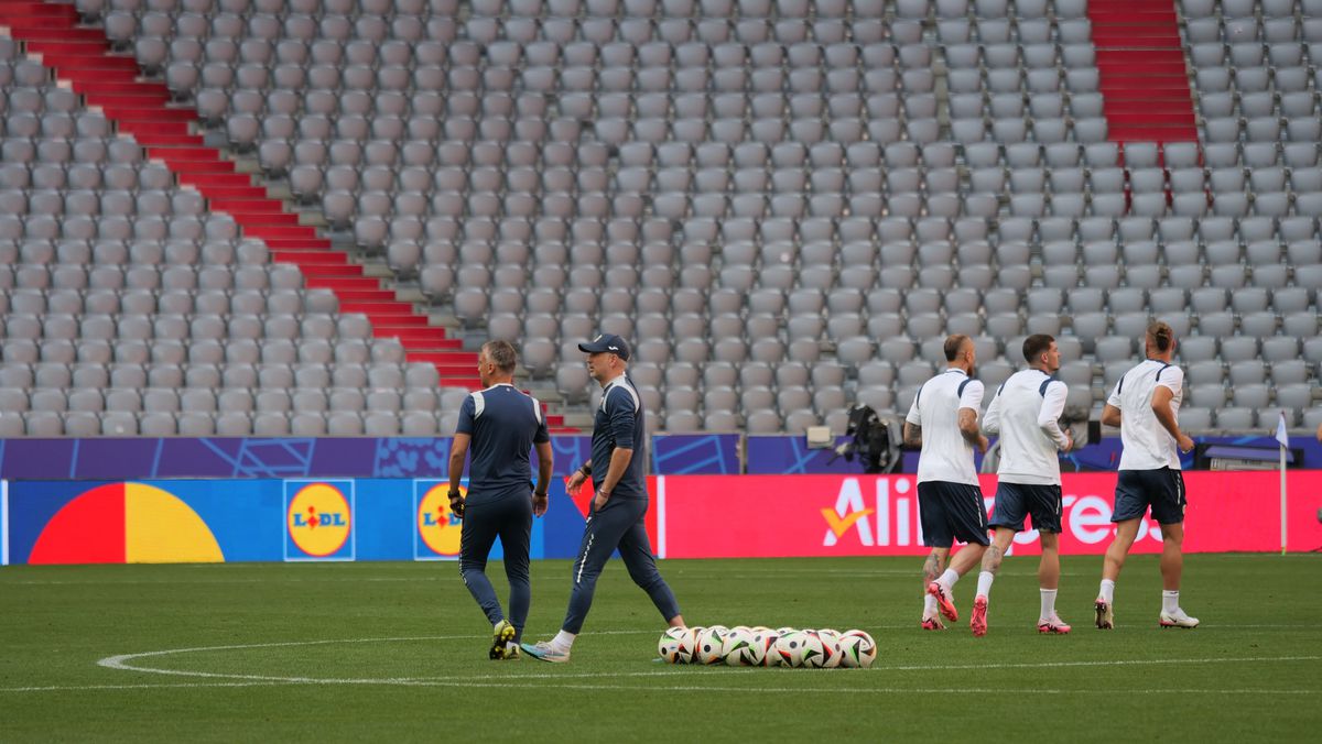 Antrenamentul echipei naționale înaintea meciului cu Ucraina, de la Euro 2024