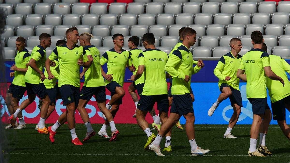 Antrenament Ucraina înaintea meciului cu România (Euro 2024)