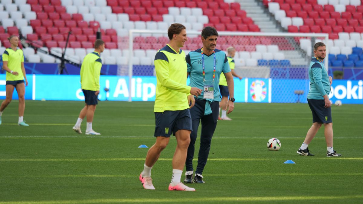 Antrenament Ucraina înaintea meciului cu România (Euro 2024)