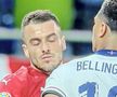 Ciocnirea dintre Bellingham și Filip Kostic / Captură ESPN FC