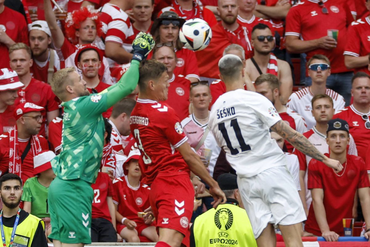 Slovenia - Danemarca, în Grupa C de la EURO 2024: cele mai spectaculoase imagini