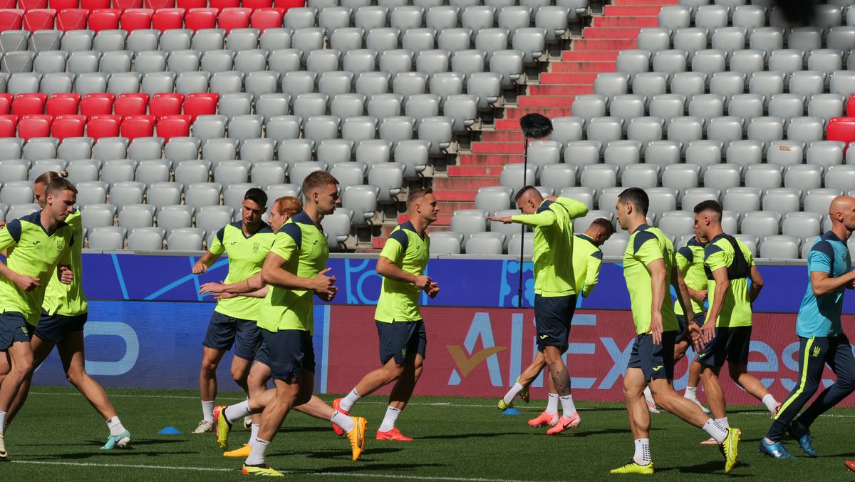 Antrenament Ucraina înaintea meciului cu România (Euro 2024)