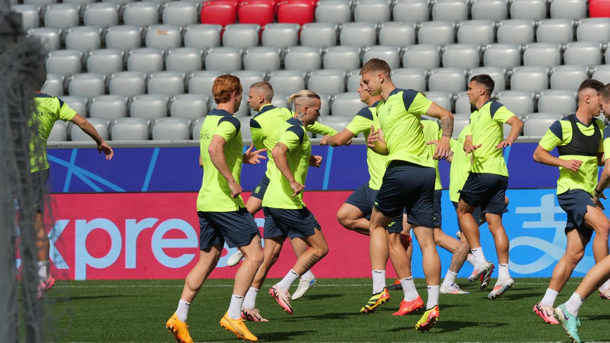 Antrenament Ucraina înaintea meciului cu România (Euro 2024)