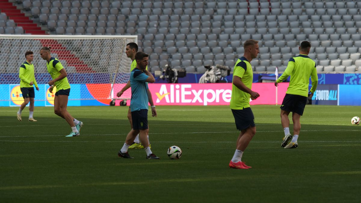 Antrenament Ucraina înaintea meciului cu România (Euro 2024)