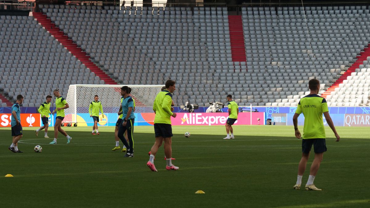 Antrenament Ucraina înaintea meciului cu România (Euro 2024)