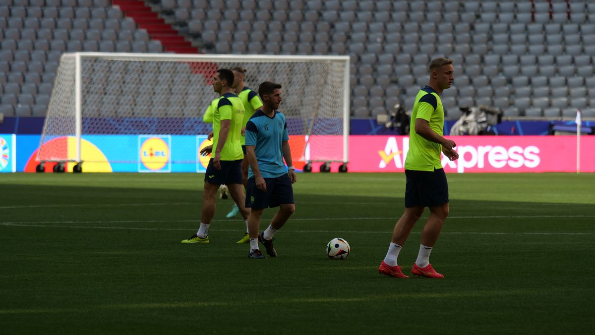 Antrenament Ucraina înaintea meciului cu România (Euro 2024)